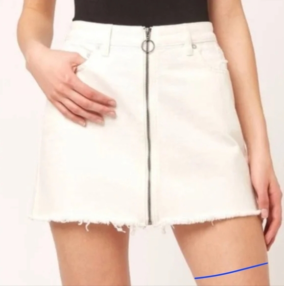 We The Free Dresses & Skirts - We The Free "Zip It Up" Vintage Denim Mini Skirt by Free People Sz: 4/27 Cotton